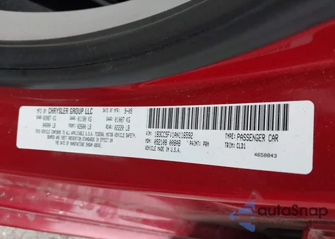 2010 Dodge Avenger R/T из США, поврежденный, VIN 1B3CC5FV1AN116592